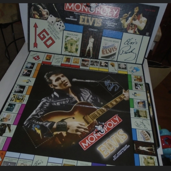 GUC, MONOPOLY ELVIS COLLECTORS EDITION 25TH ANNIVERSARY - Picture 4 of 4